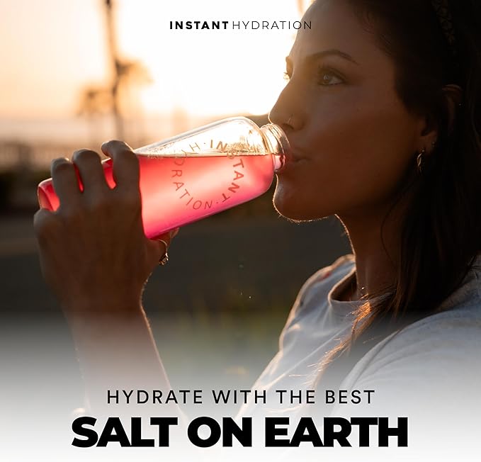 Instant Hydration Electrolytes Powder Packets - Raspberry Electrolyte Drink Mix - Zero Sugar