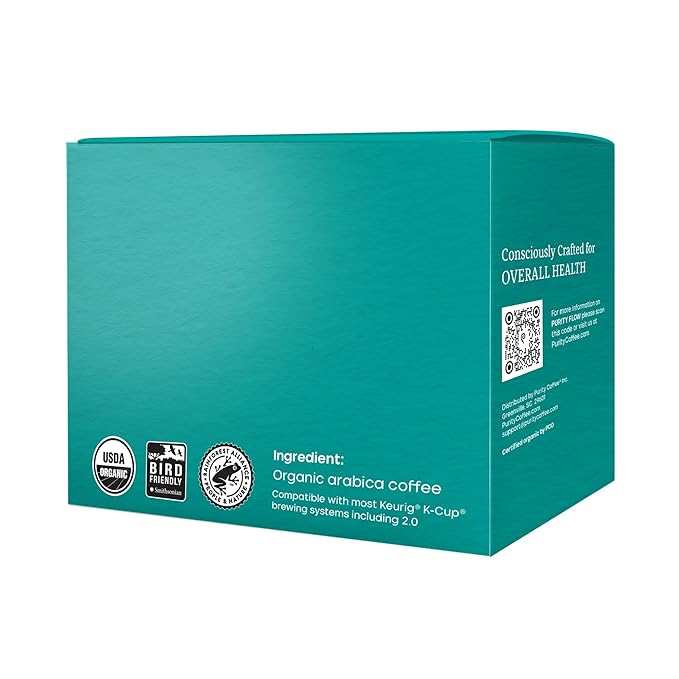 Purity Coffee FLOW Medium Roast Organic Coffee - USDA Certified Organic Specialty Grade Arabica