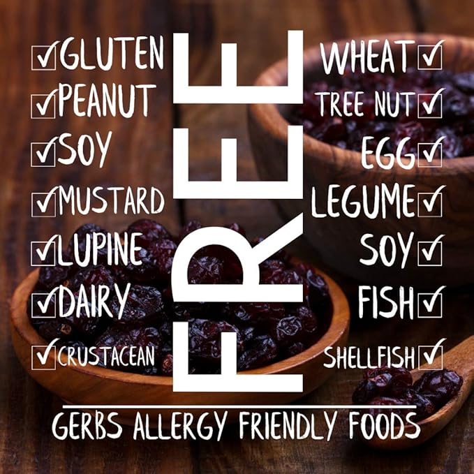 Gerbs Dried Cranberries 2 lbs. | Unsulfured, No Additives, Resealable Bag | Naturally Tart & Juicy