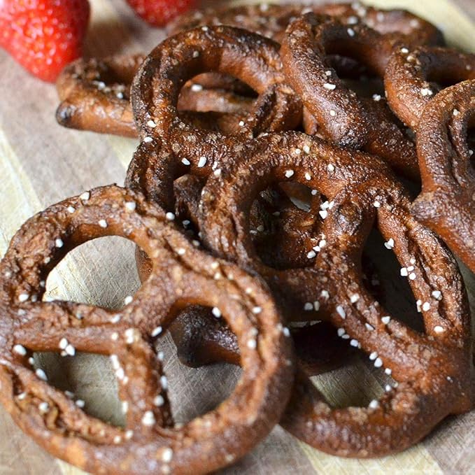 Unique Pretzels - Sprouted Splits Pretzels, Homestyle Baked, Certified OU Kosher and non-GMO, 8