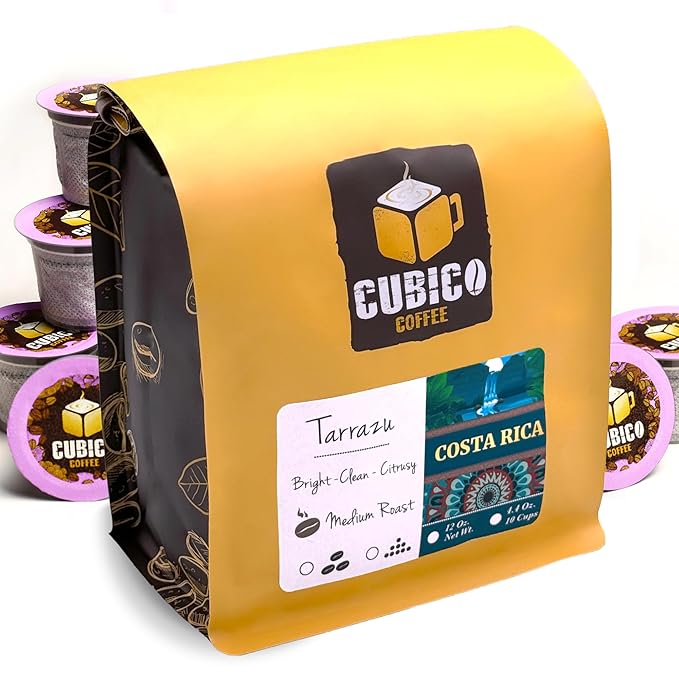 Costa Rican Coffee, Single Serve Coffee Pods, Premium Costa Rica Tarrazu Single Origin Fresh