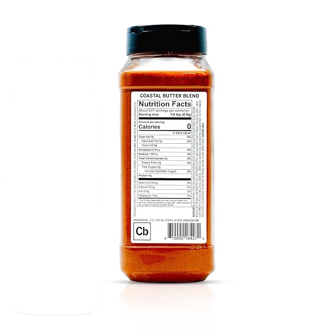 Spiceology ??Coastal Butter Seasoning ??Savory Seafood Spice Blend with Butter Powder, Lemon