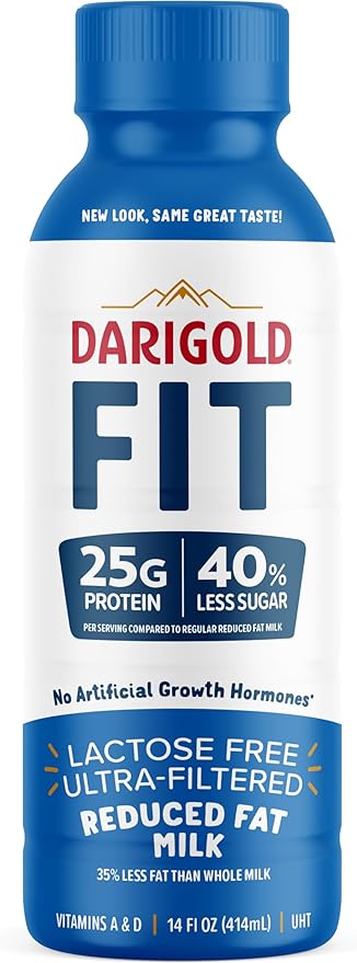 Darigold FIT High Protein Milk 2 Percent - Ultra-Filtered, Low Fat, Lactose Free - 25g Protein, 40%