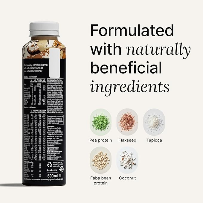 Huel Black Edition Ready-to-Drink | Iced Coffee Meal Replacement Shake | 35g High Protein Drink |