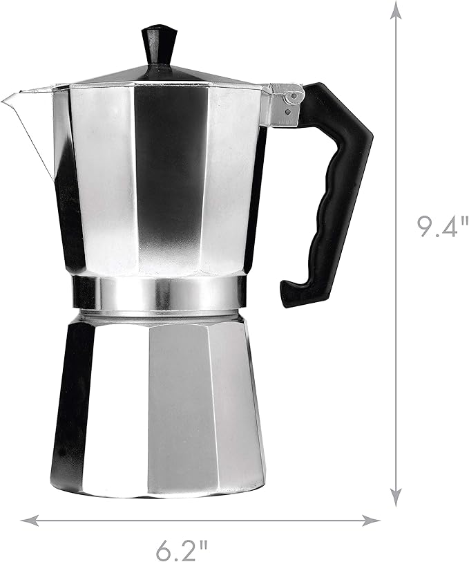 Primula Classic Stovetop Espresso and Coffee Maker, Moka Pot for Italian and Cuban Café Brewing