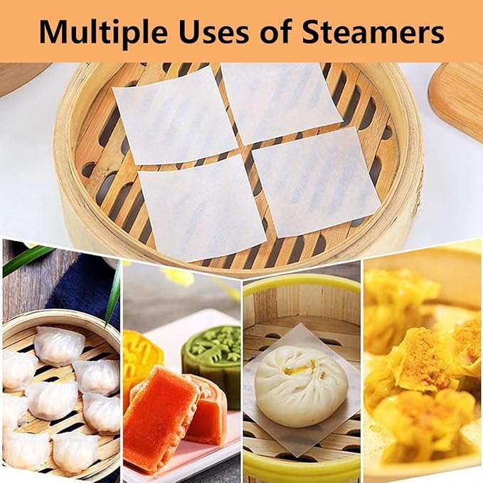 100Pcs 6" x 6" Unbleached Parchment Paper, Burger Patty Paper, Non-Stick Squares Wax Paper Sheets