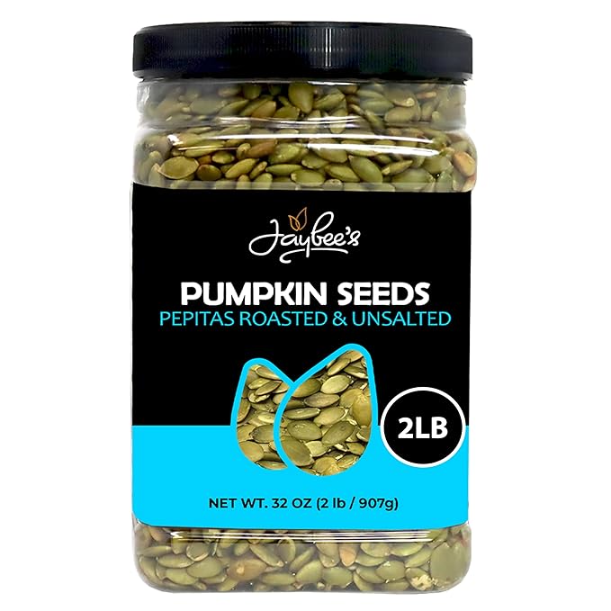 Pumpkin Seeds Pepitas Roasted Unsalted - 32 oz - 2 Pound | Healthy Snack | Vegan, Keto Diet