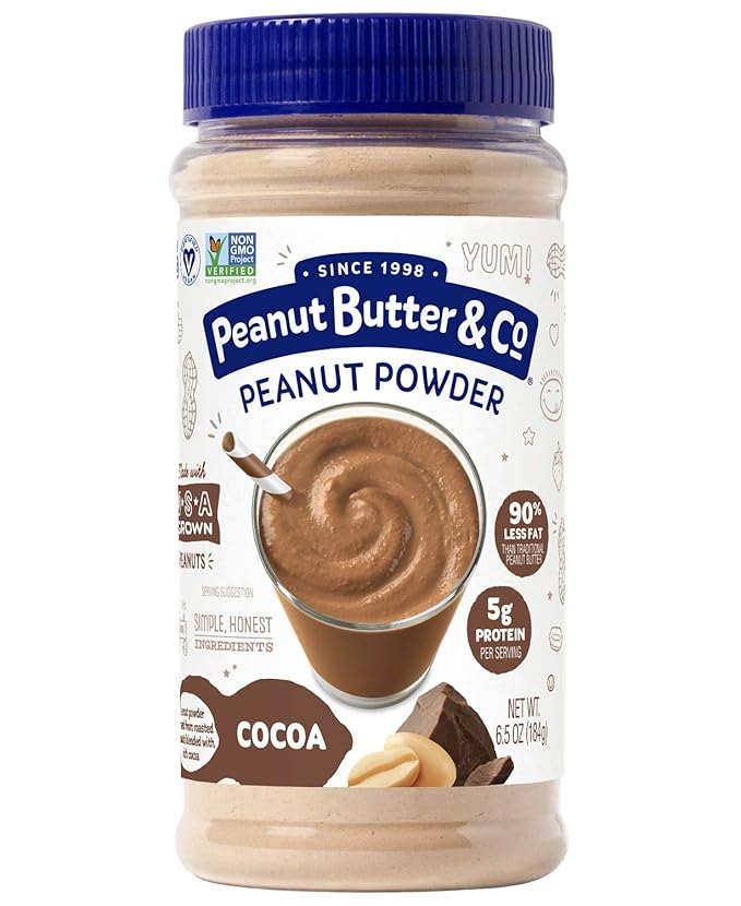 Peanut Butter & Co. Cocoa Peanut Protein Powder, Non-GMO Project Verified, Gluten Free, Vegan, 6.5