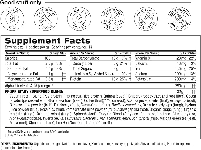 BODi Shakeology Plant-Based Vegan Protein Powder ??Gluten-Free Superfood Shake with Vitamins &