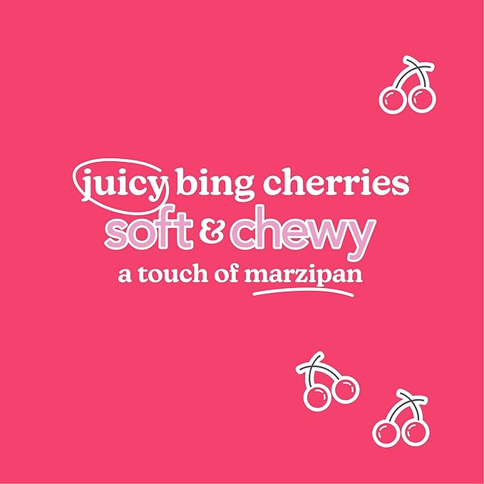 Love + Chew Soft Baked Protein Cookies, Gluten Free | (18) Count Cherry Almond Minis | Vegan