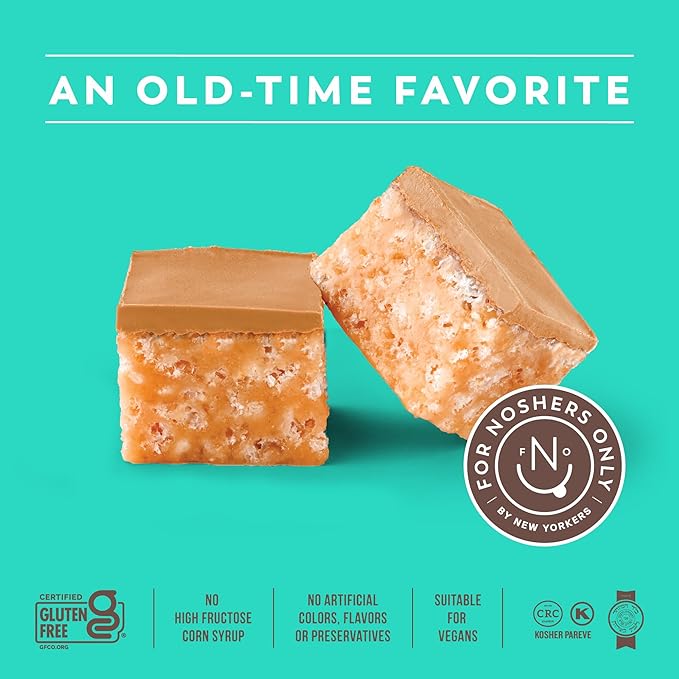 For Noshers Only Peanut Butter Bites - Gluten-Free, Vegan, Kosher Snacks - Coated, Healthy Snack