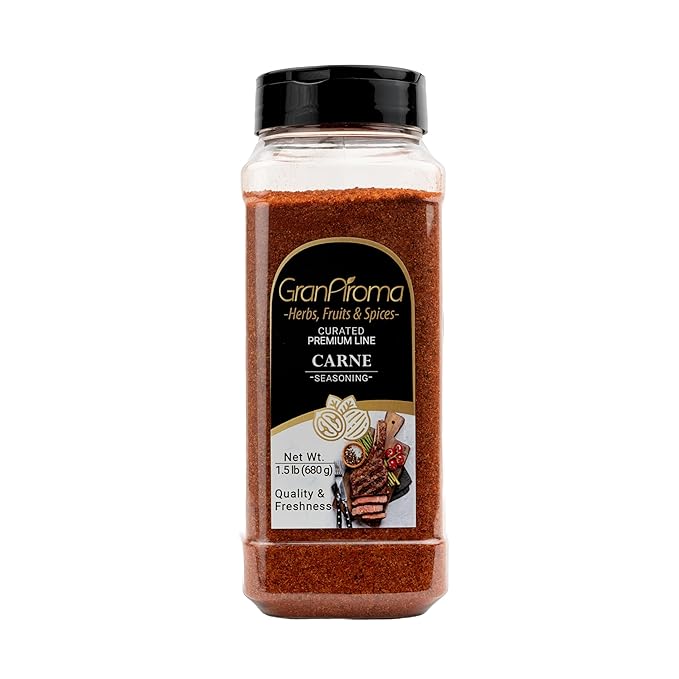 GranAroma Carne Seasoning, Authentic Spice Blend, Delicious Taste, Dry Rubs & Meat Dishes (1.5