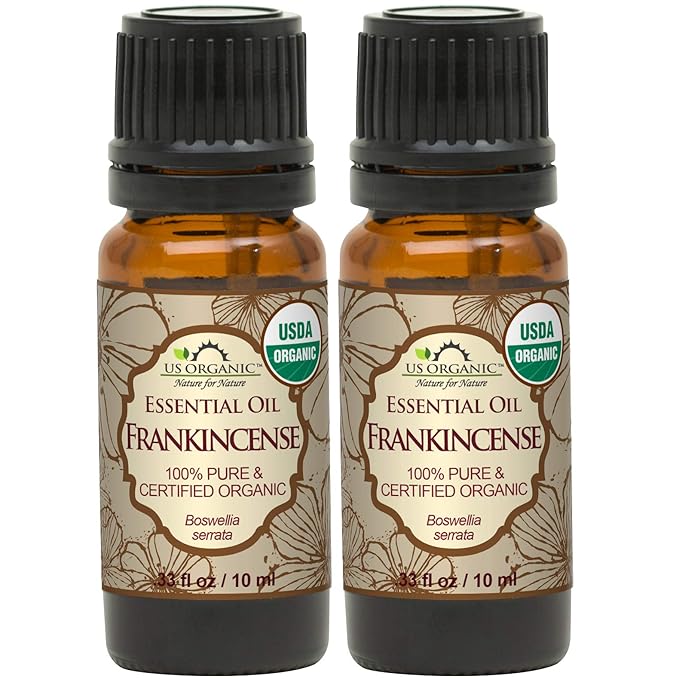 US Organic 100% Pure Frankincense Essential Oil, USDA Certified Organic, Steam Distilled, Boswellia