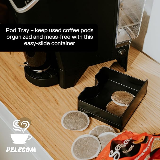 PeleCafe Coffee Machine – Compatible with Senseo Pods – Fast Brewing Single-Serve Coffee Maker with
