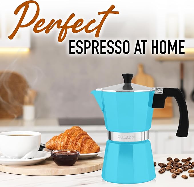 Zulay Premium Moka Pot Espresso - Leak-Proof Stovetop Espresso Maker - Perfect for Authentic Cuban