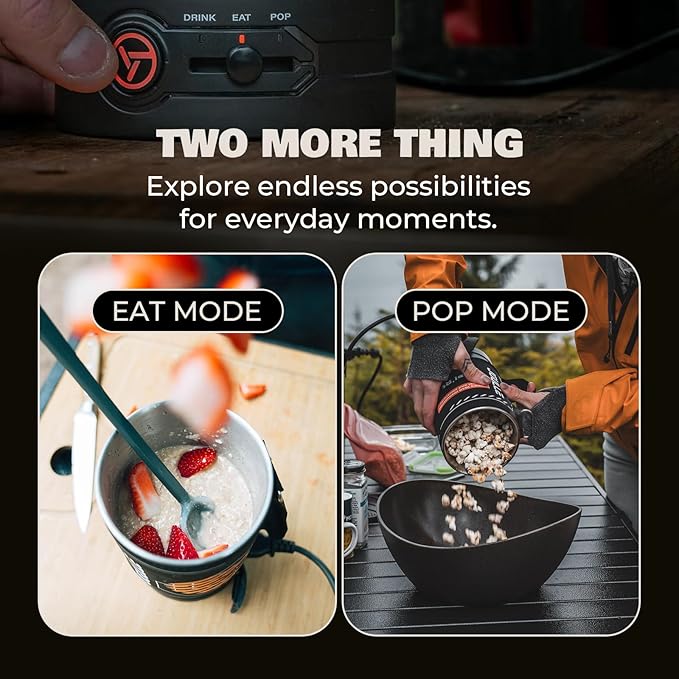 Electric French Press Coffee Maker, 120V Boil Water & Press Coffee 2-in-1, Portable Design for