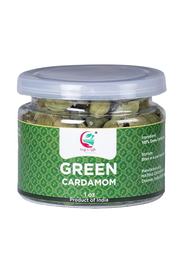 Indian GREEN CARDAMOM Pods Whole | 1 oz | Flavourful Indian Spice | Semillas de Cardamomo | by