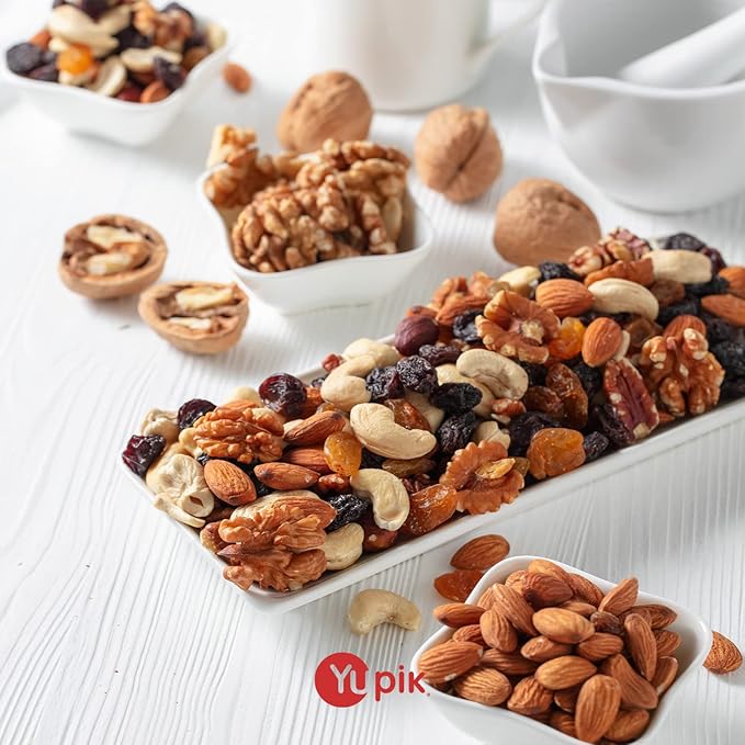 Yupik Salted Mix Nuts, 2.2 lb (35.2 oz), A Blend of Peanuts, Almonds, Hazelnuts, Brazil Nuts &