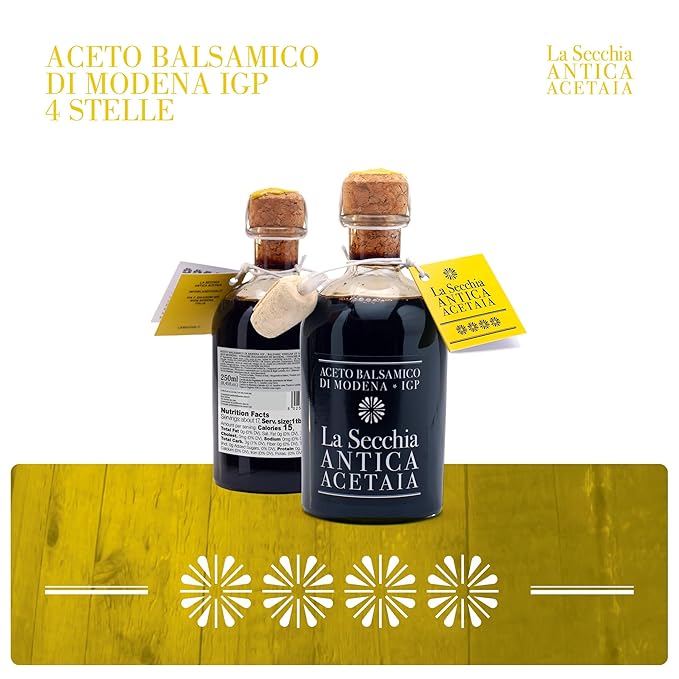 La Secchia - Balsamic Vinegar of Modena PGI "Four Stars", Aged in 16 Juniper Barrels, Medium-High