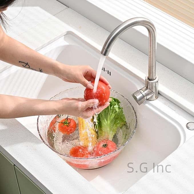 S.G Premium Quality Plastic Punch Bowl - 2 Gallon Clear Plastic Punch Bowl - Embroidered Design 8