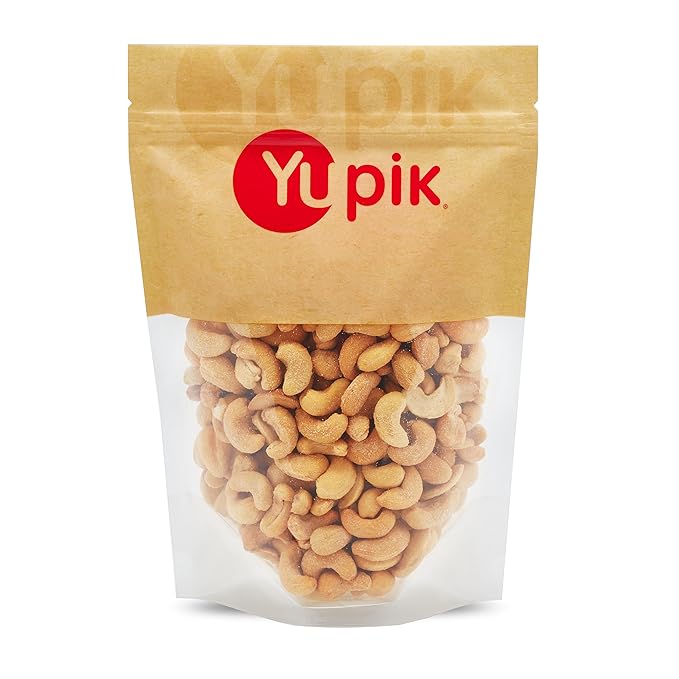 Yupik Smoked Cashews, 1 lb (16 oz), Kosher, Crunchy Seasoned Nuts, Unique Smoky Flavor, Source of