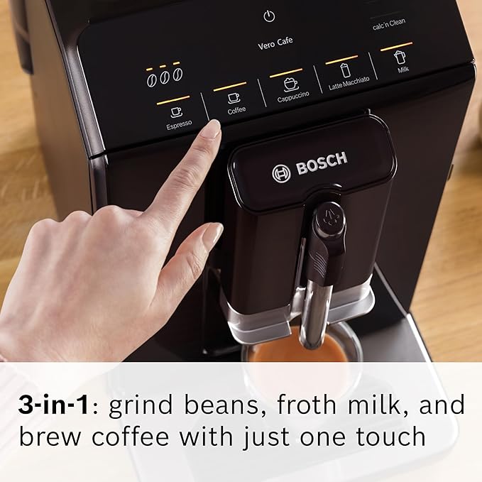 Bosch 300 Series Fully Automatic Espresso and Coffee Machine ??In-Cup Frother, OneTouch Milk