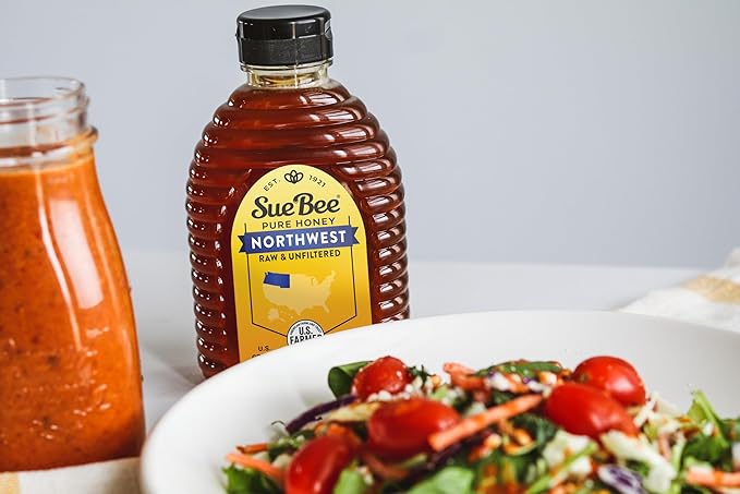 Sue Bee Regional Northwest Honey, Strained, Unfiltered USA Beekeeper-Owned Co-op, 24 oz (Packaging