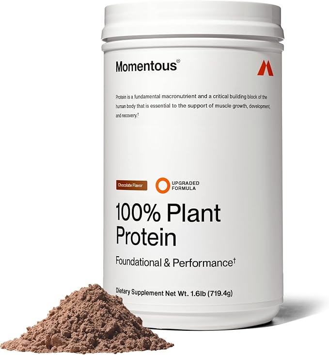 Momentous Vegan Protein Powder - 20 g Plant-Based Protein - NSF Certified for Sport - Gluten-Free