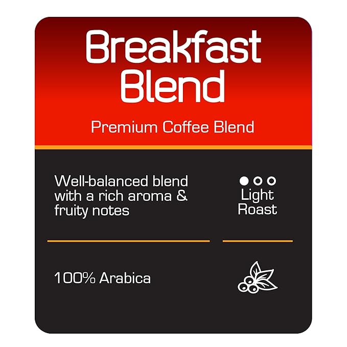 Roast Ridge Single Serve Coffee Pods for Keurig K-cup Brewers, Breakfast Blend, Light Roast, 100