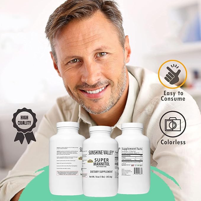 Sunshine Valley® Super Mannitol Powder, Natural & Healthy Artificial Sweetener, Ultra-Pure Sugar