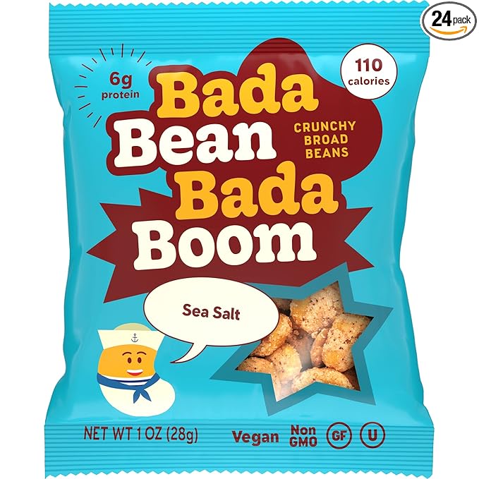 Enlightened Bada Bean Bada Boom - Plant-Based Protein, Gluten Free, Vegan, Crunchy Roasted Broad
