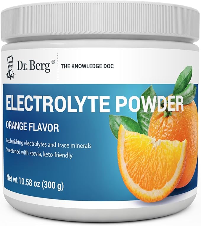 Dr. Berg Zero Sugar Hydration Keto Electrolyte Powder - Enhanced w/ 1000 mg of Potassium & Real