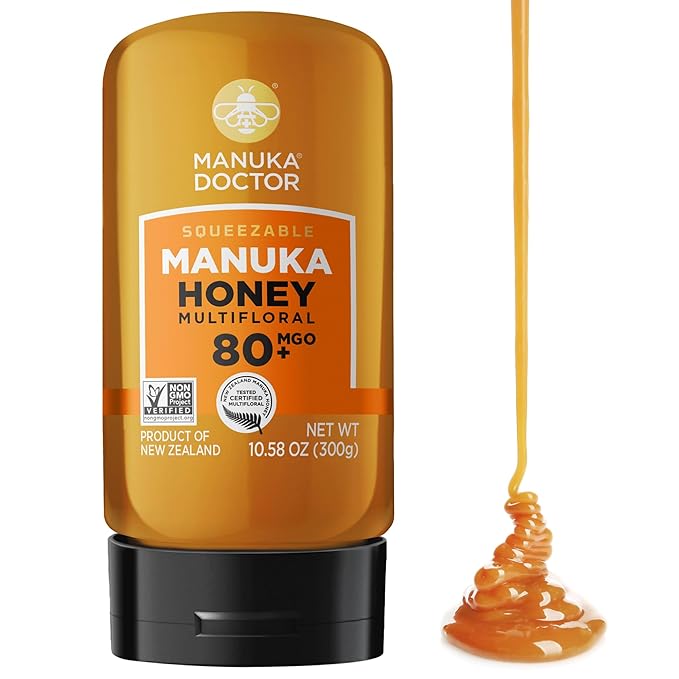 MANUKA DOCTOR - MGO 80+ SQUEEZY Manuka Honey Multifloral, 100% Pure New Zealand Honey. Certified.