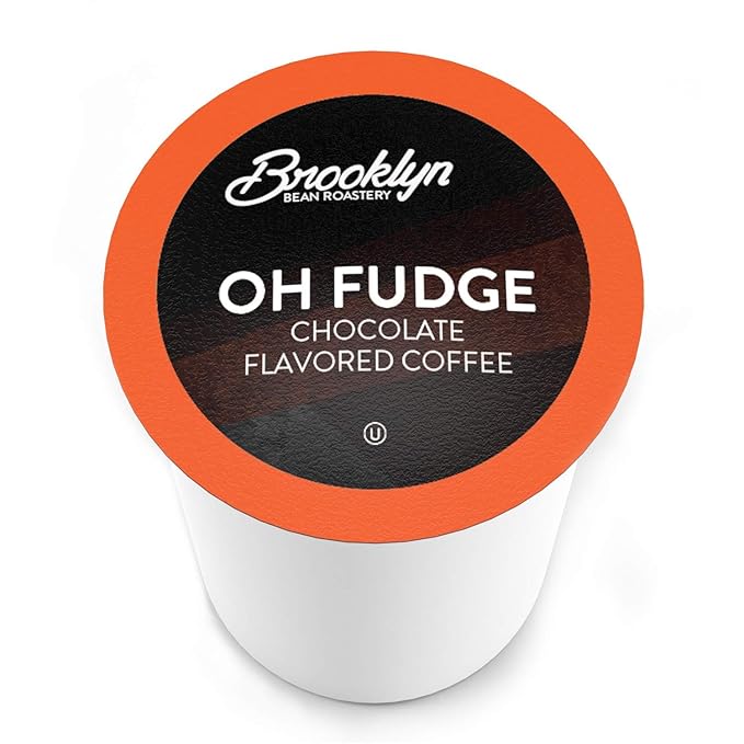 Brooklyn Beans Oh Fudge Gourmet Coffee Pods - Compatible with Keurig K Cup Brewers Including 2.0