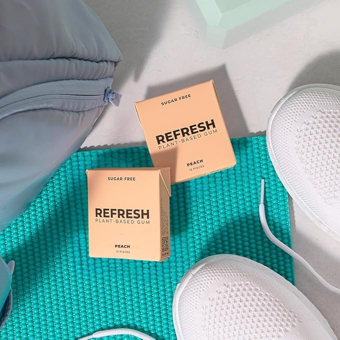 Refresh Gum, Xylitol, Natural, Sugar Free, Long Lasting, Plastic Free, Natural Flavors & Organic