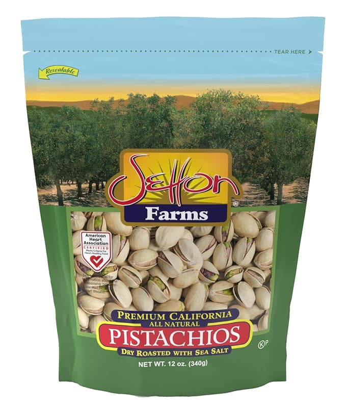 Setton Farms Premium Pistachios, Dry Roasted with Sea Salt, 12 Oz. Bag