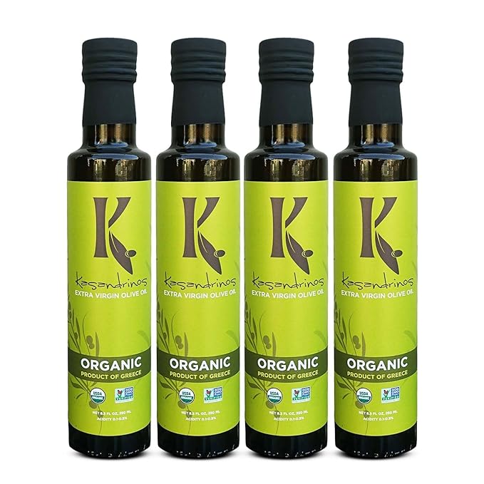 Kasandrinos Organic Olive Oil Extra Virgin, Polyphenol Rich Greek Olive Oil, 100% Organic First