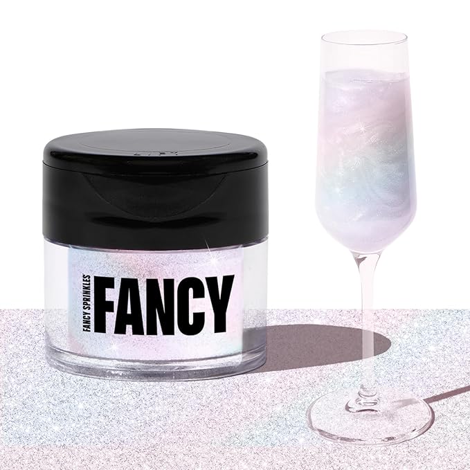 Fancy Sprinkles Moonstone Iridescent Premium Edible Glitter, 100% Edible Glitter for Sparkling Food