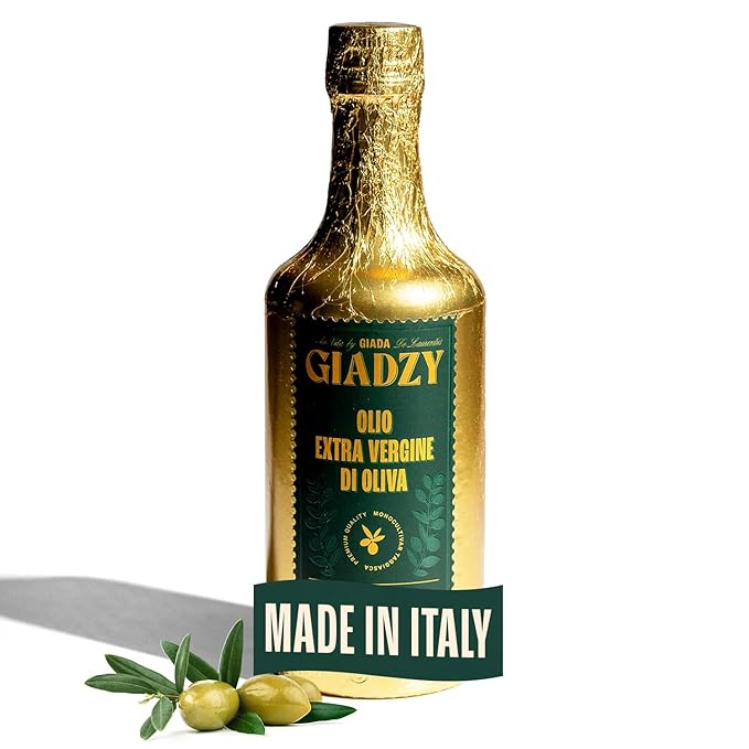 Giadzy by Giada de Laurentiis Olive Oil Extra Virgin - Premium Unfiltered Cold-Pressed Italian