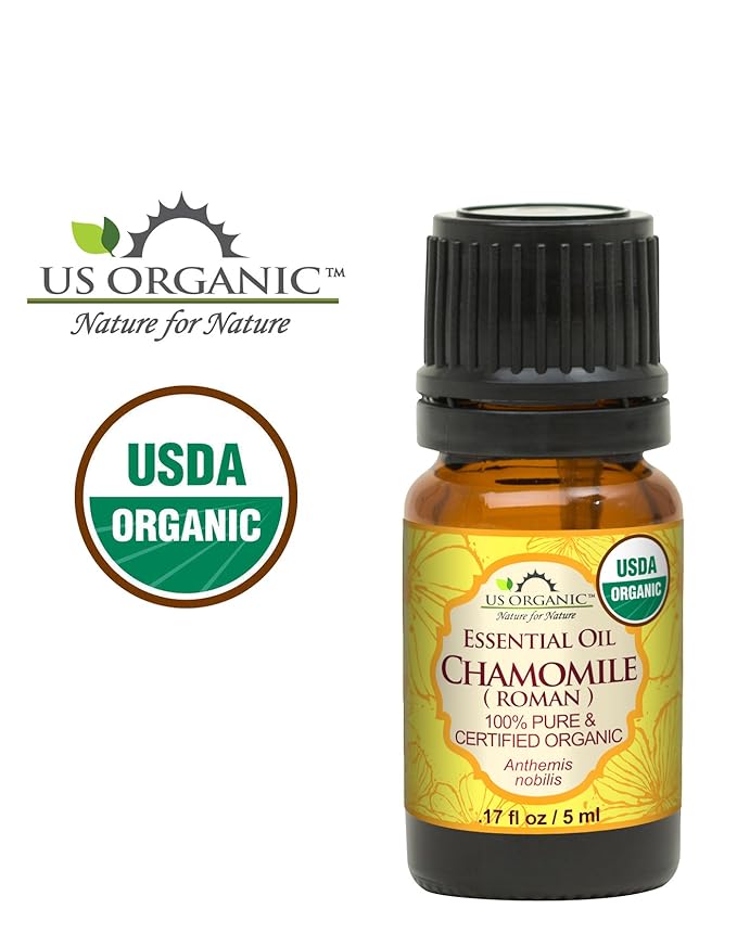 US Organic 100% Pure Chamomile (Roman) Essential Oil - USDA Certified Organic, Steam Distilled