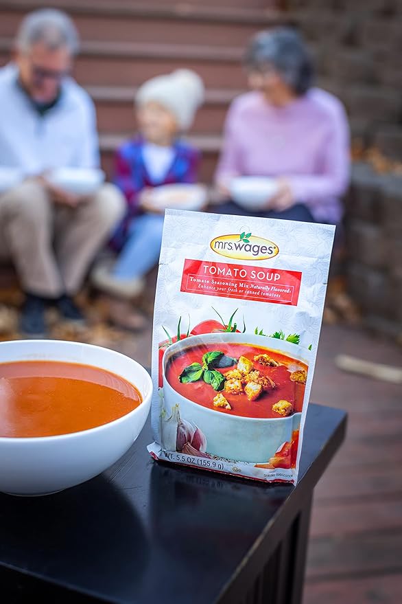 Mrs. Wages Tomato Soup Seasoning Mix, Easy-To-Use, Simple Homemade Tomato Soup, Great Flavor, Easy