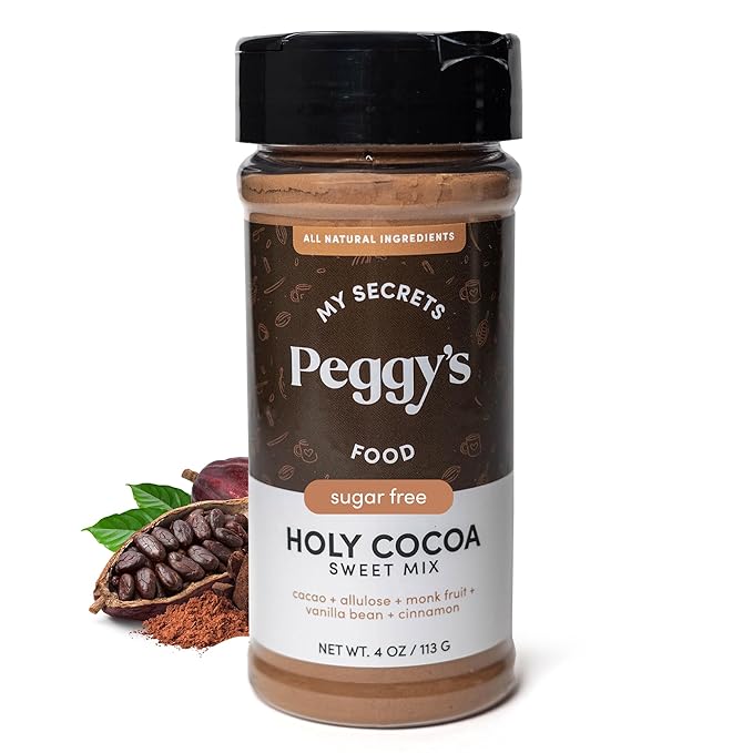 My Secrets Peggy's Food Holy Cocoa Powder - Premium 100% Natural Unsweetened Pure Cacao for Coffee