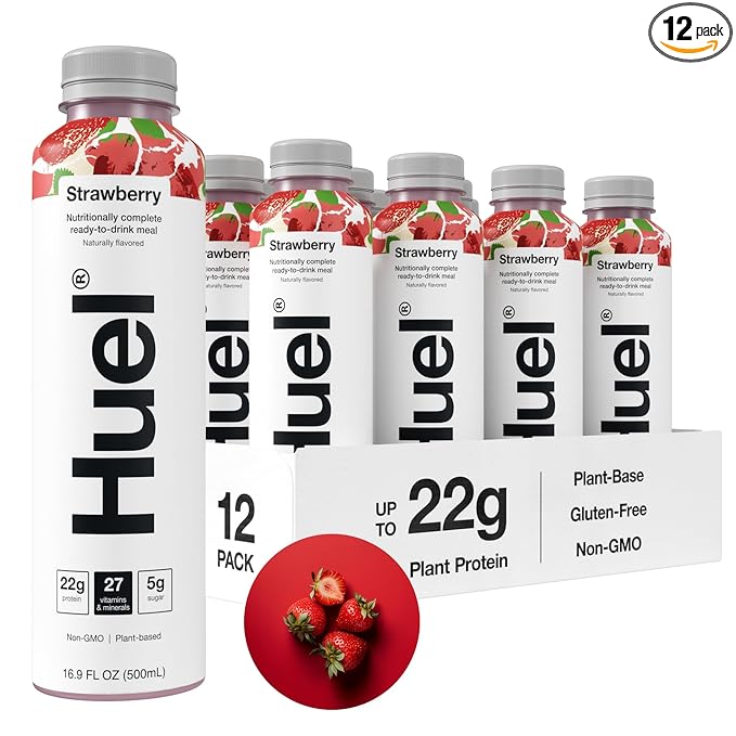 Huel Ready-to-Drink | Strawberry Shortcake Meal Replacement Drink | High Protein Drink |