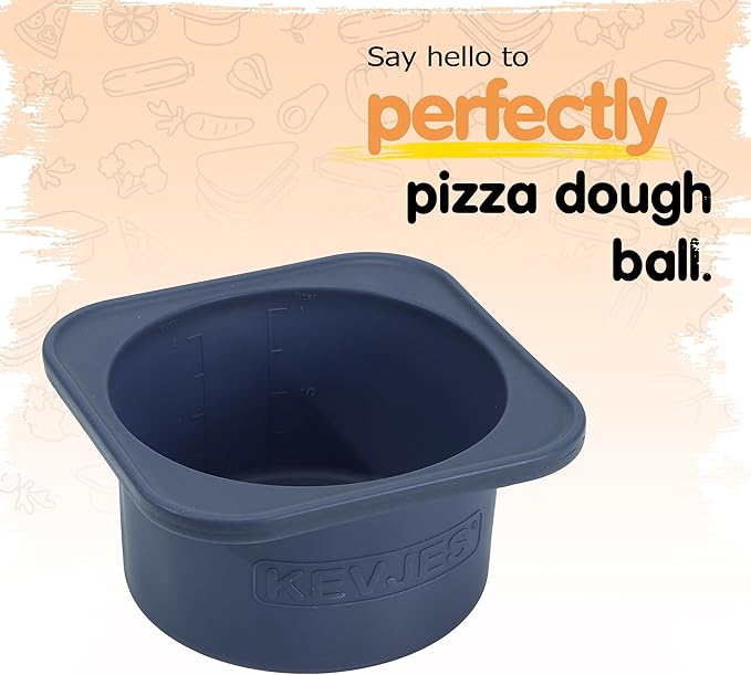 1000ml PLUS Pizza Sourdough Proofing Containers with Air-tight Lids for DIY family Artisan