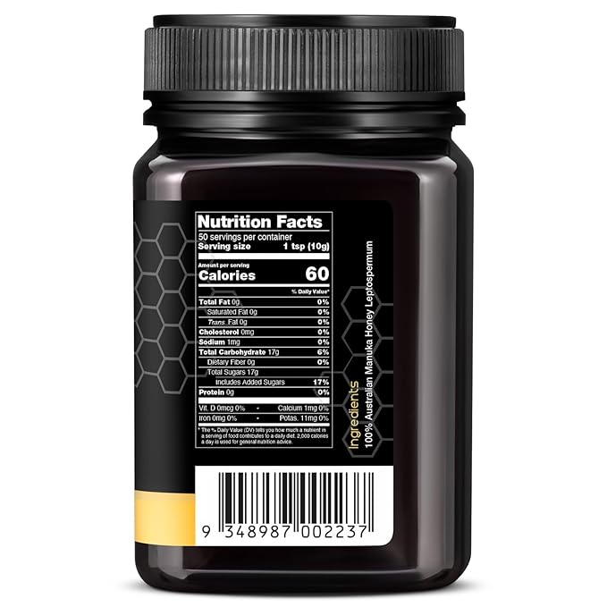 Nature’s Gold Raw Manuka Honey, Certified MGO 514+ | Authentic MGO, Australian Honey, Non-GMO, 100%