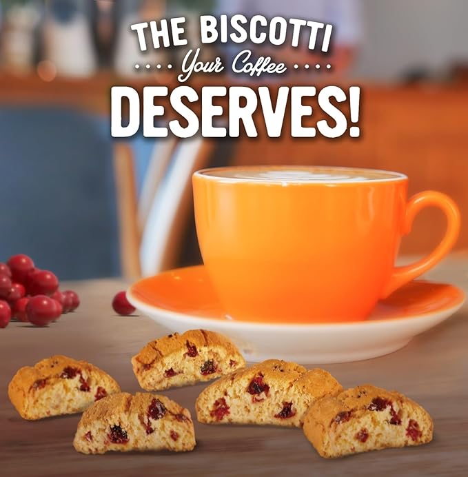 Cooper Street Twice-Baked Orange Cranberry Biscotti Cookies (16 oz) ??Over 50 Biscotti per Bag