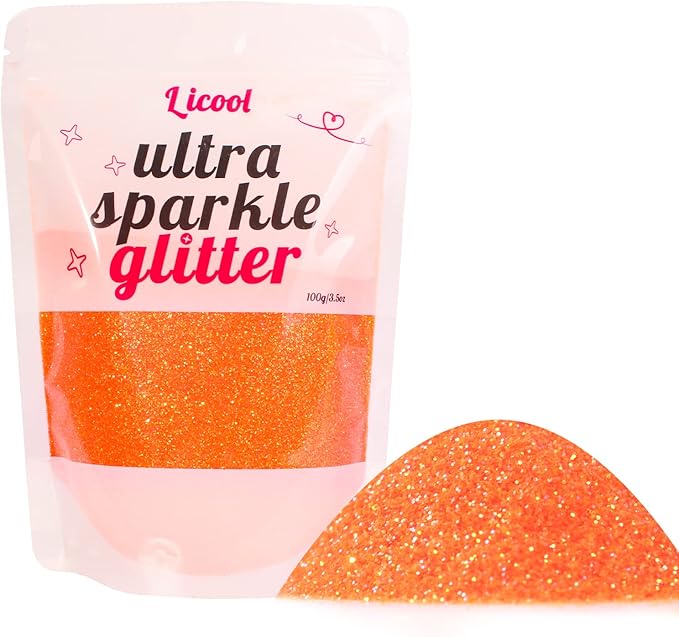 100g/3.5oz Pack Iridescent Rainbow Fine Glitter for DIY Craft, Epoxy Resin, Tumblers, Candle