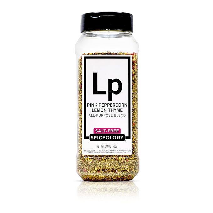 Spiceology - Pink Peppercorn Lemon Thyme All-Purpose Seasoning Blend (Salt-Free) - Lemon Pepper