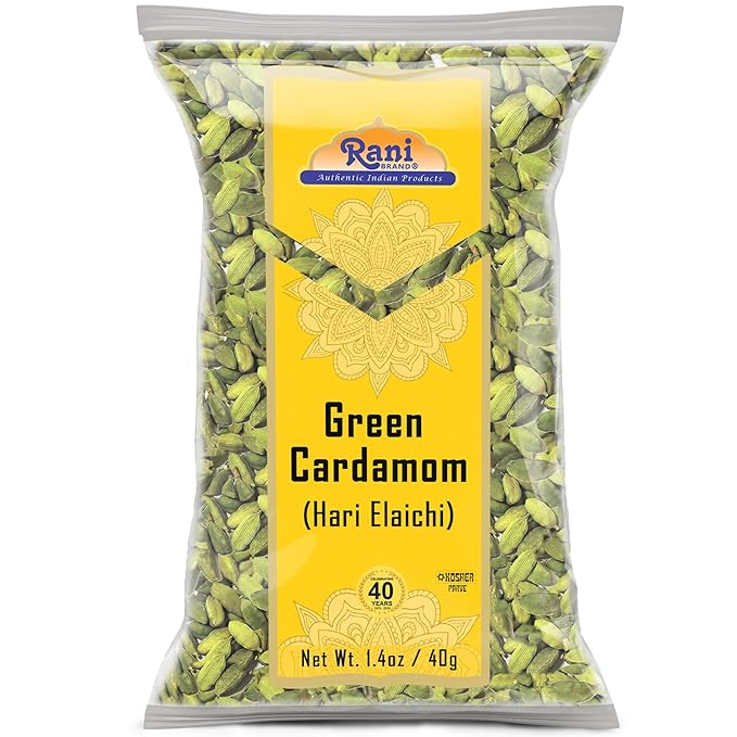 Rani Green Cardamom Pods Spice (Hari Elachi) 1.4oz (40g) ~ All Natural | Vegan | Gluten Friendly |