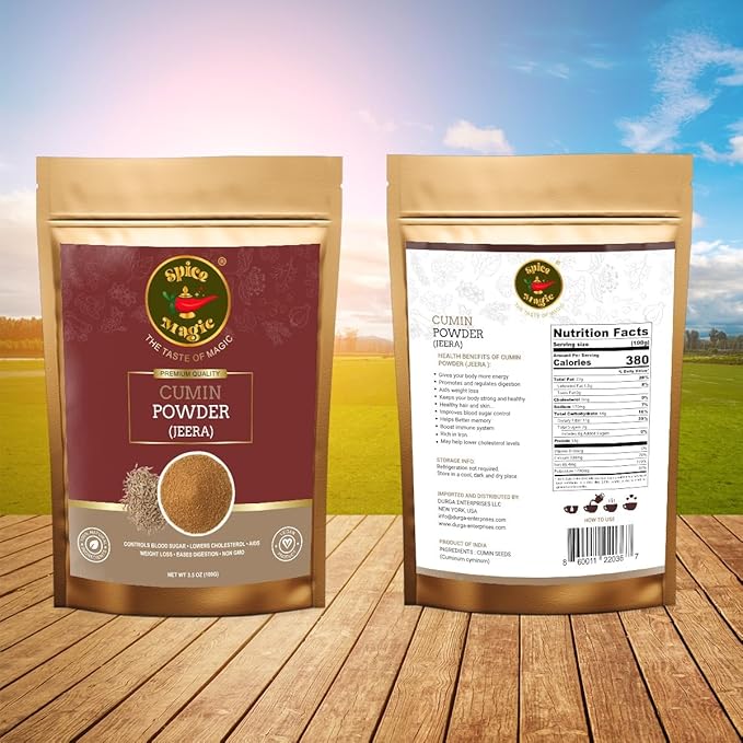 Spice Magic Cumin Powder (Jeera Powder) ~ 100% Pure, Aromatic & Natural I Gluten-Free I Non-GMO I